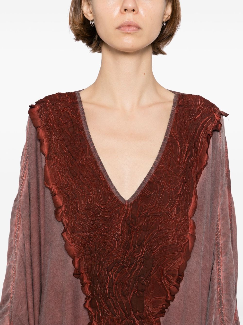 V-neck dress - 5
