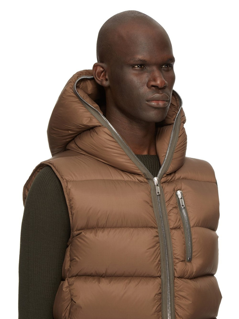 Quilted Nylon Hooded Down Gilet 4