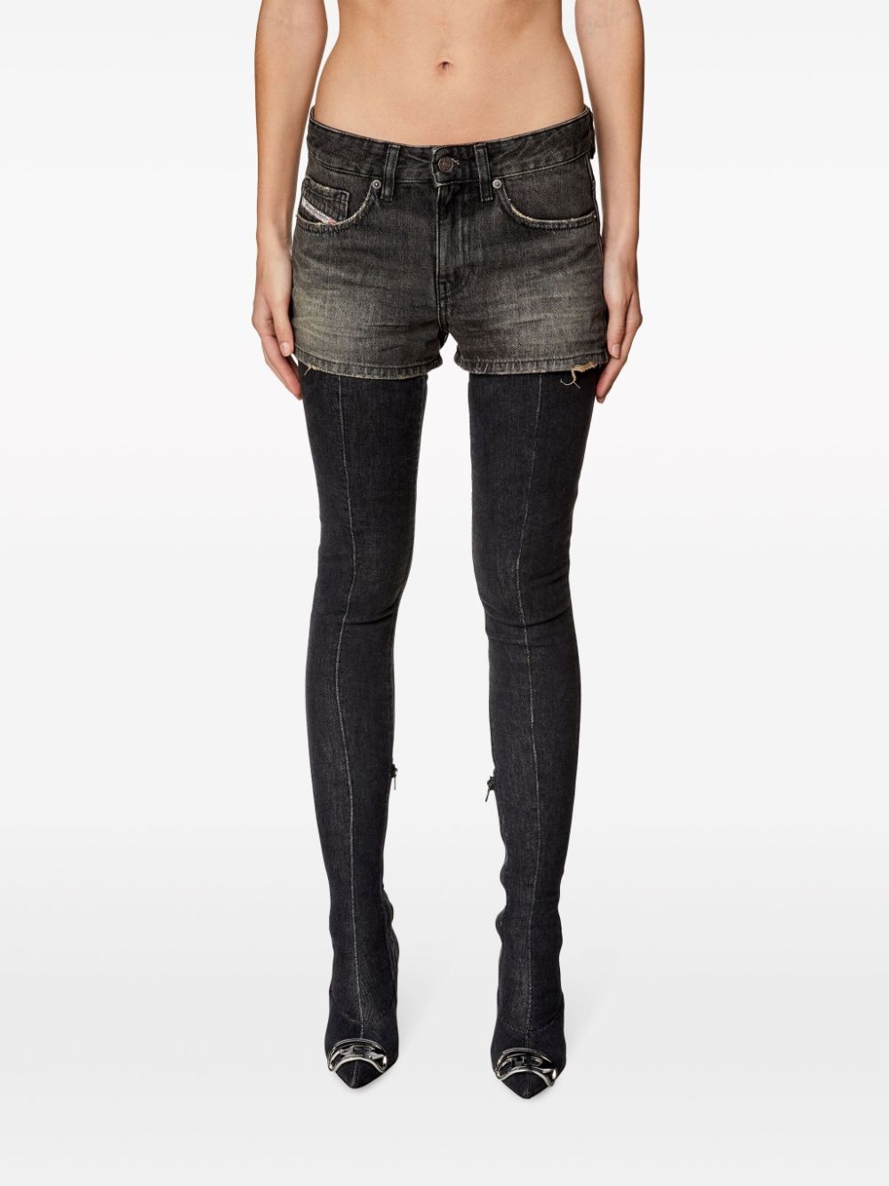 De-Yuba distressed denim shorts - 3
