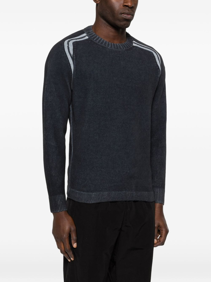 cotton chenille double dyed crewneck sweater 3