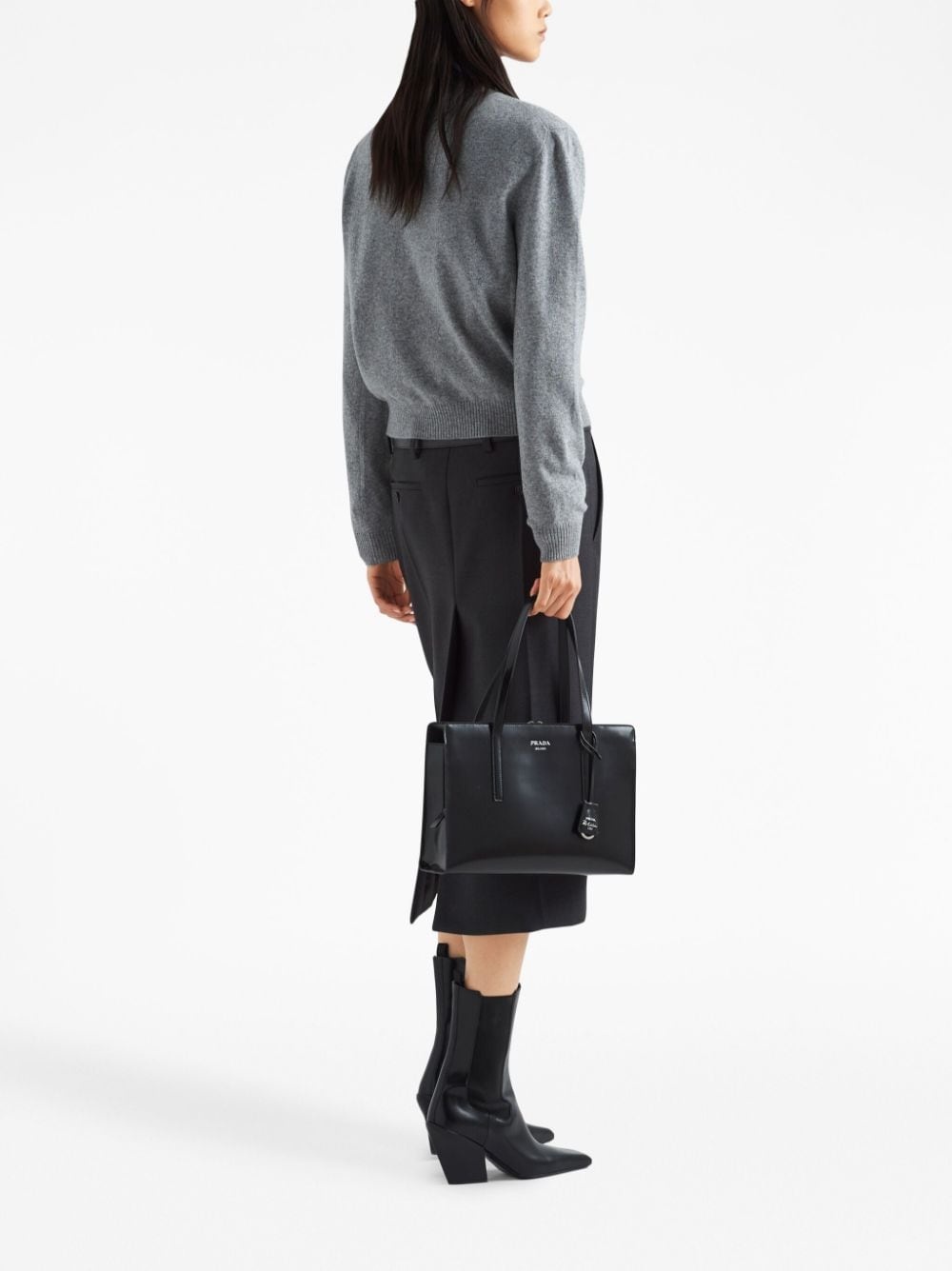 intarsia-logo cashmere jumper - 4