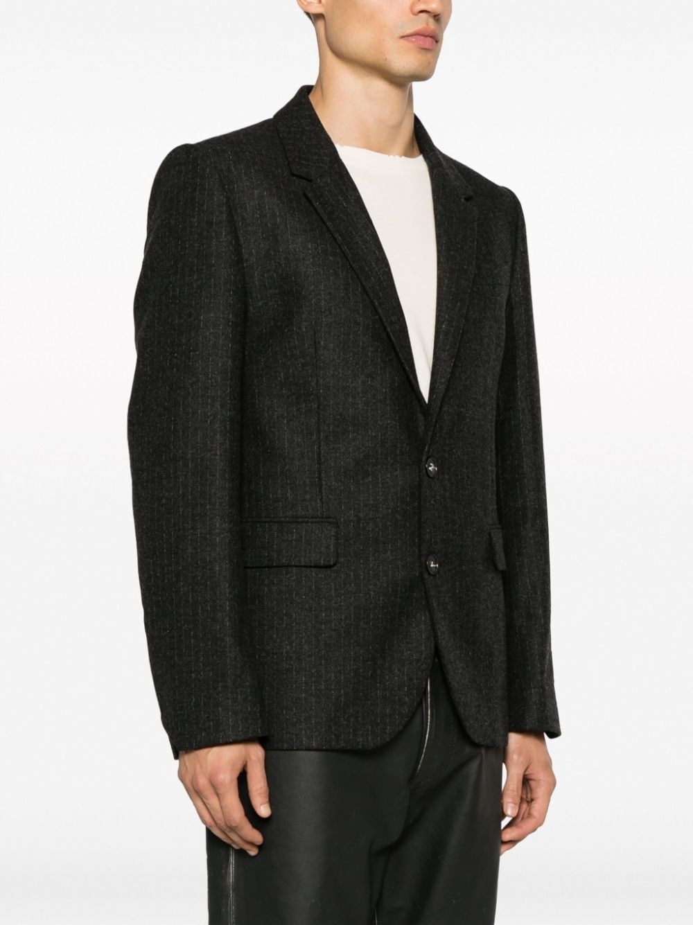 Viks striped single-breasted blazer - 4