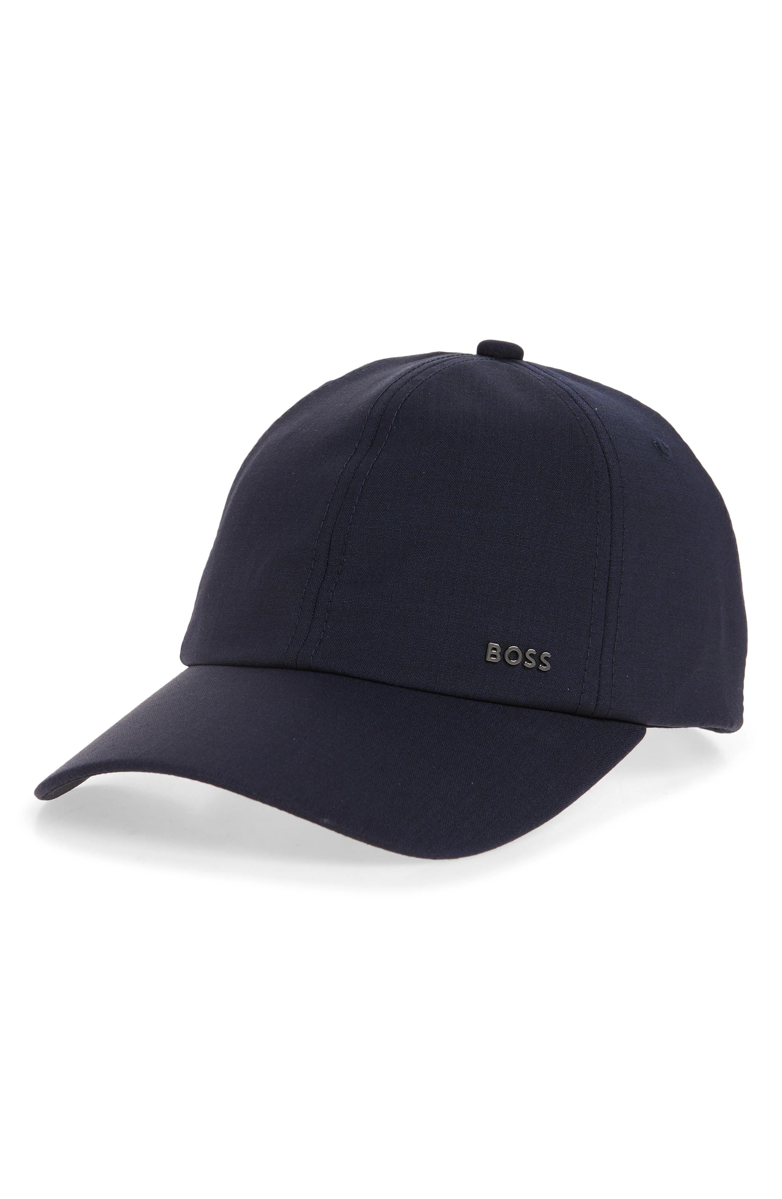 BOSS Zed Performance Virgin Wool Blend Baseball Cap in Dark Blue at Nordstrom - 1
