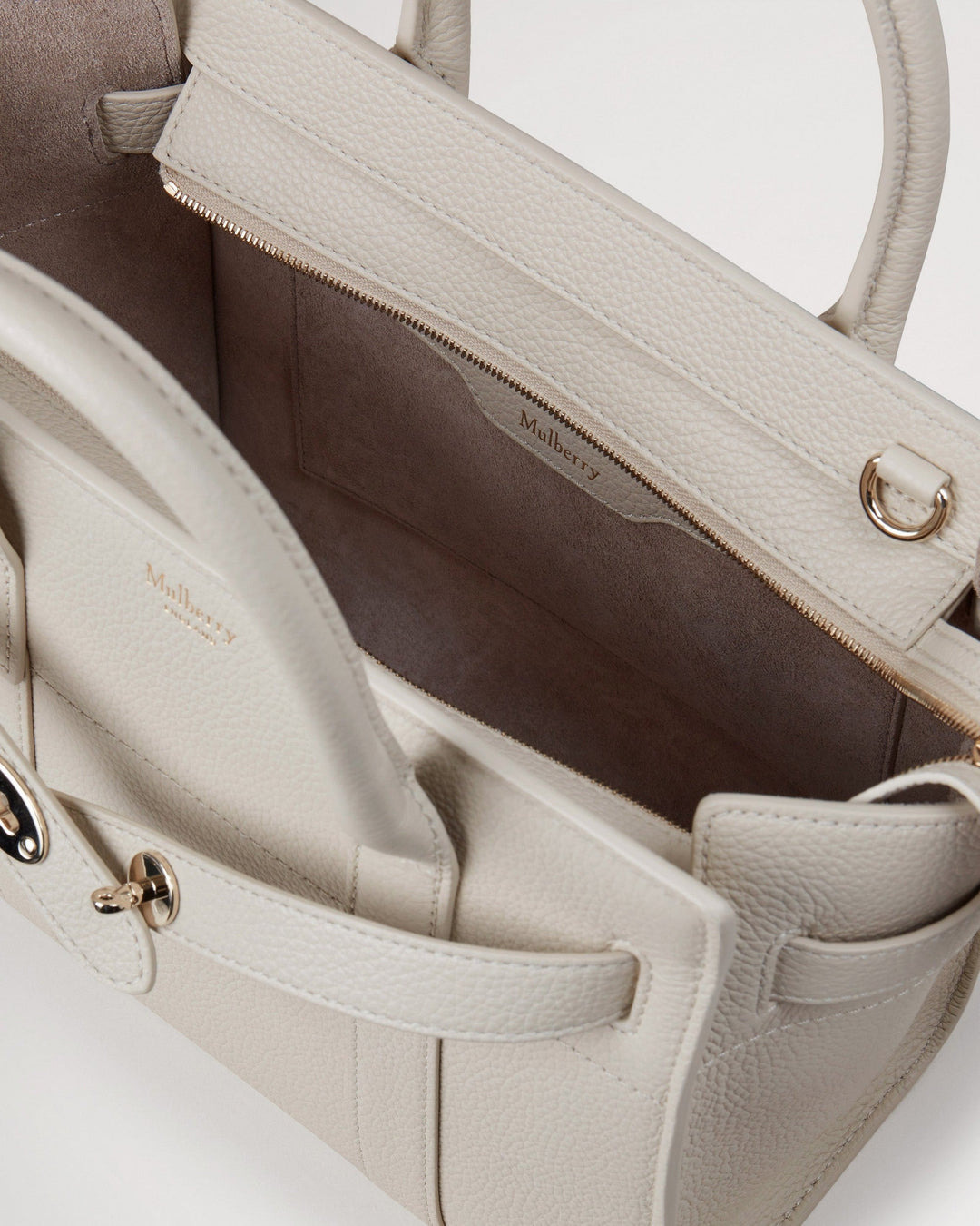 Mini Zipped Bayswater Chalk Small Classic Grain - 5