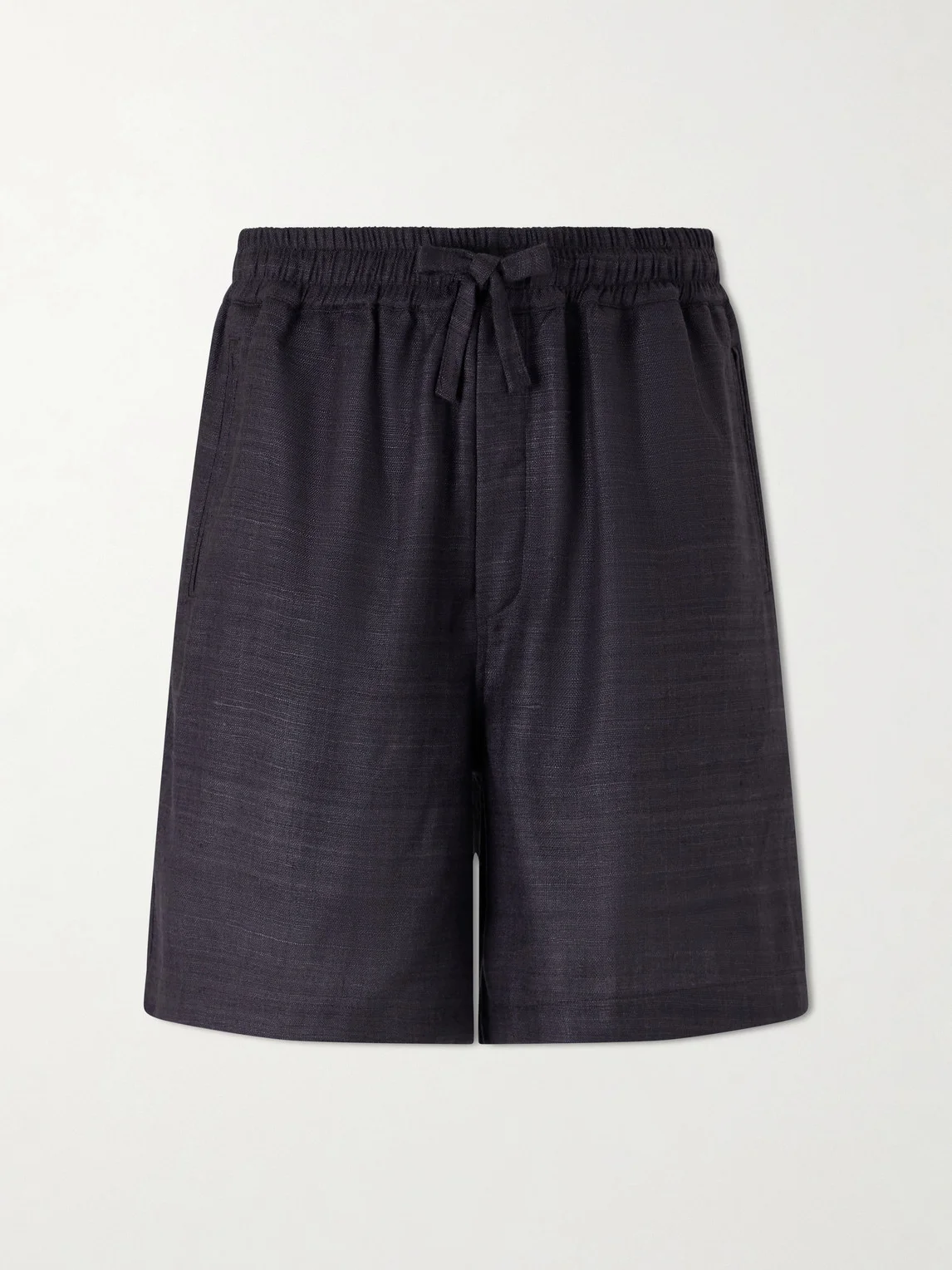 Straight-Leg Silk Shorts - 1