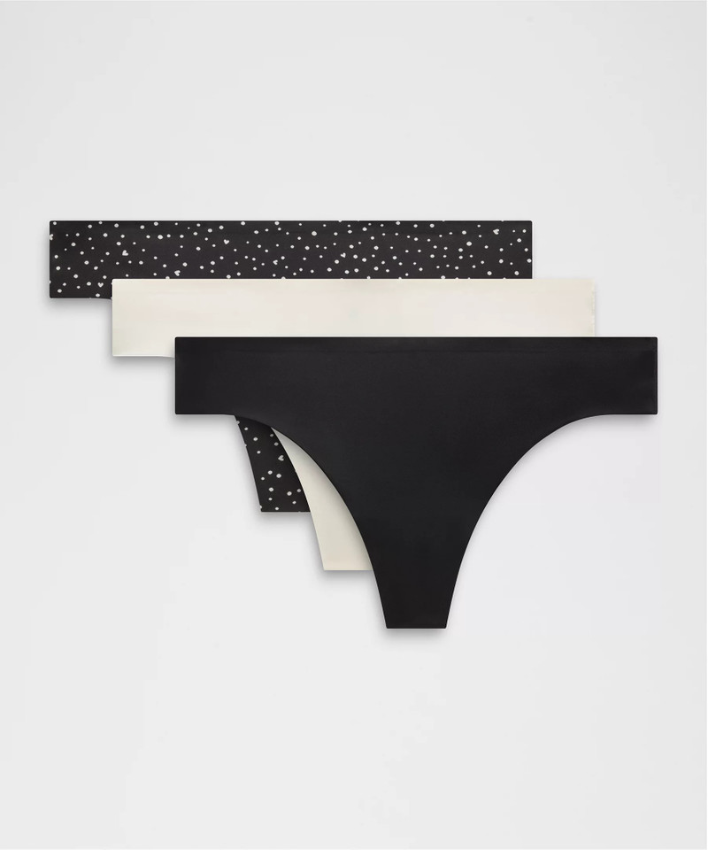 InvisiWear Mid-Rise Thong Underwear *3 Pack 1
