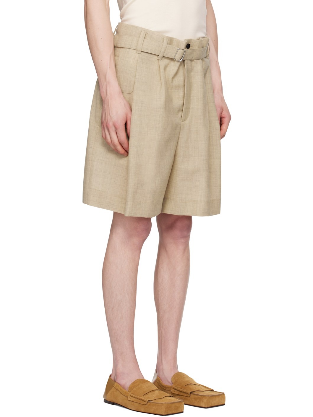 Beige La Croisière 'The Fernando' Shorts - 2