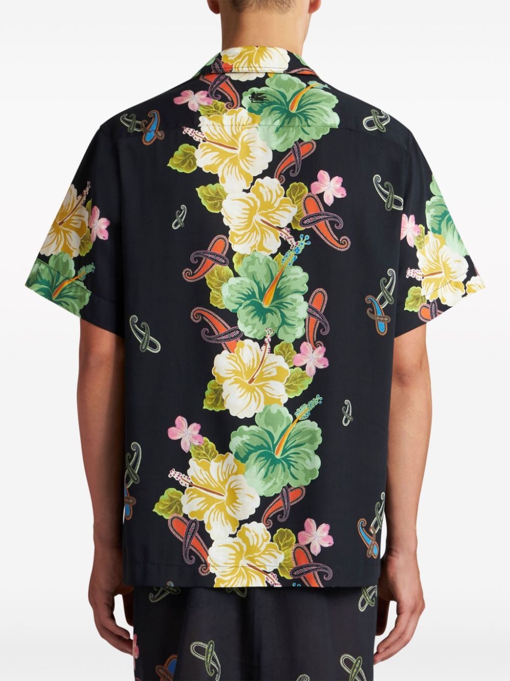floral-print cotton shirt - 4