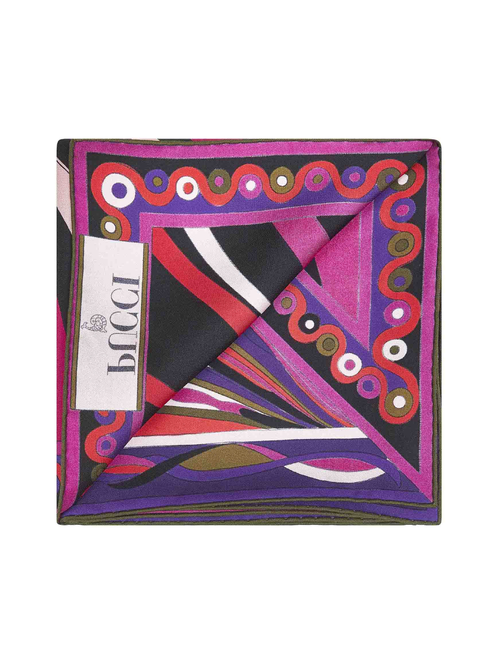 Printed silk twill scarf - 2