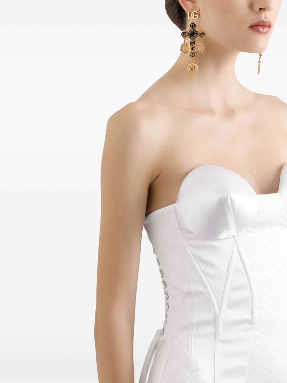 bustier midi dress - 5