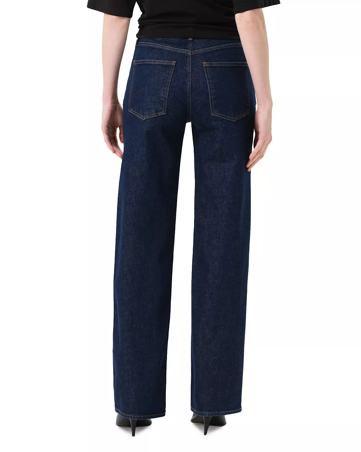 Harper Mid Rise Relaxed Straight Jeans in Reissue - 3