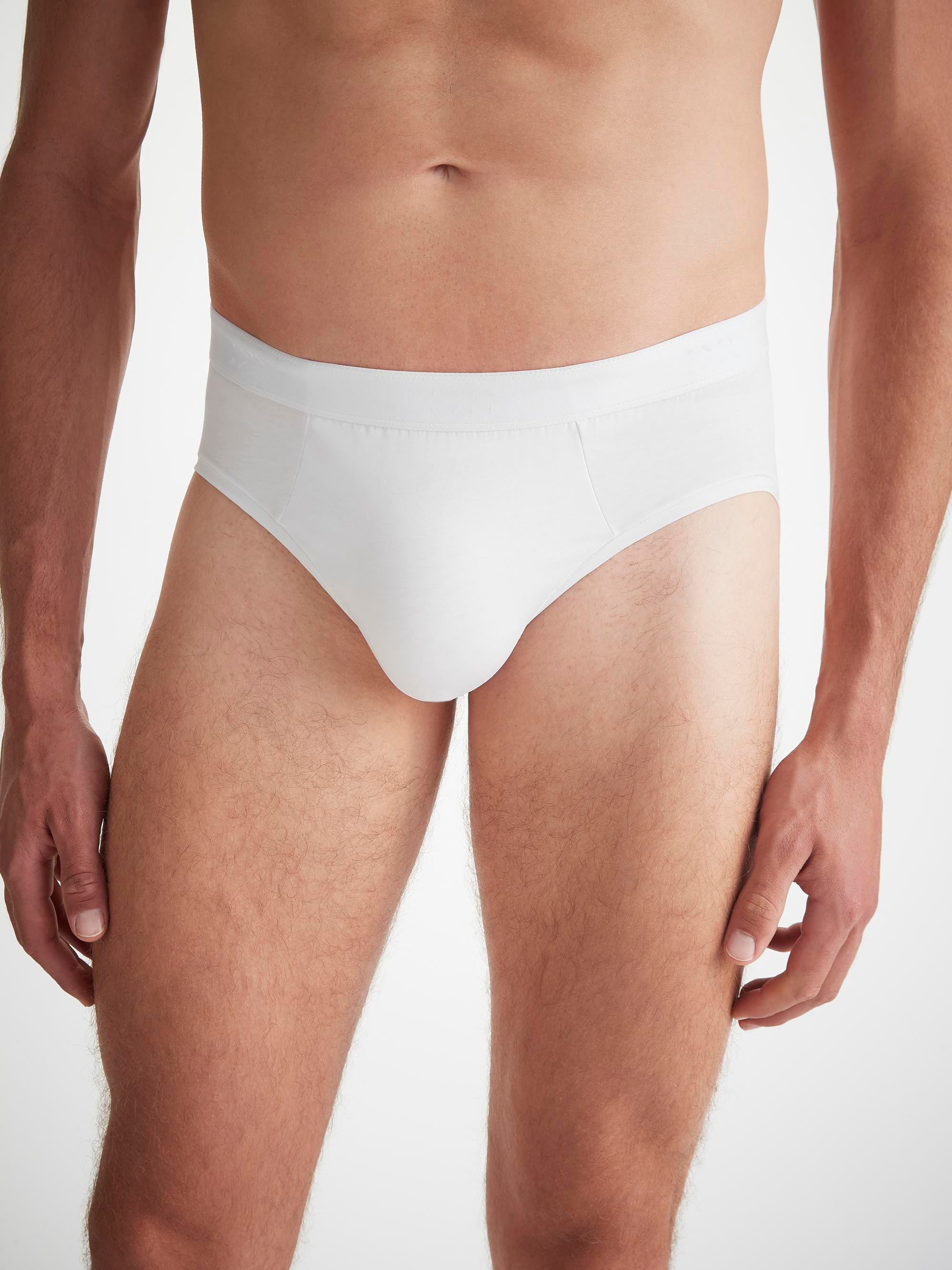 Men's Briefs Jack Pima Cotton Stretch White - 3