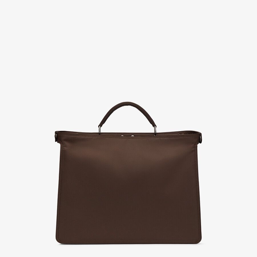 Dark brown nylon bag - 4