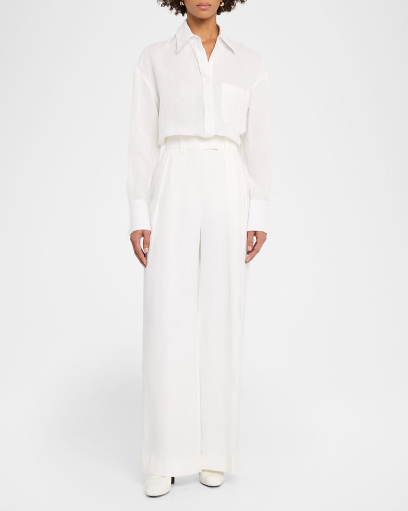 TWP Big Joe Cotton Button-Front Shirt outlook