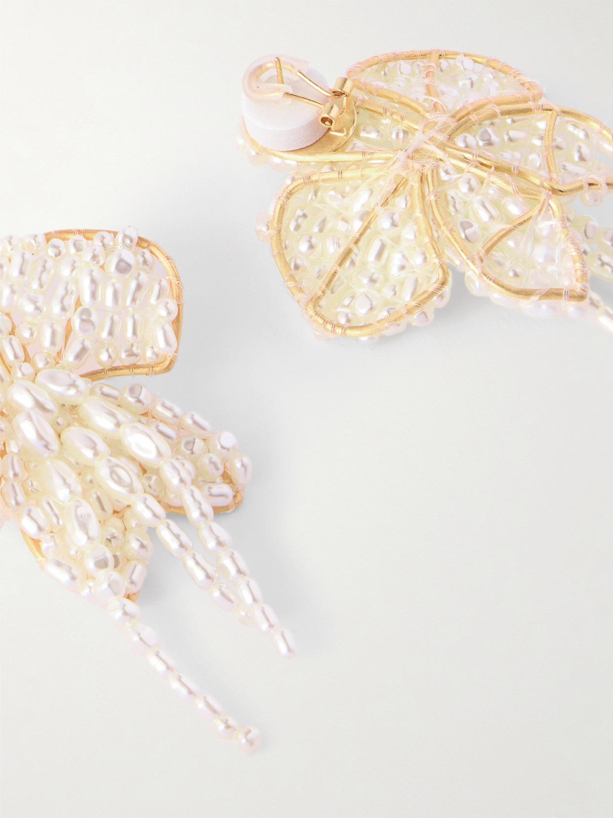 Amina Gold-tone Faux Pearl Earrings - 3