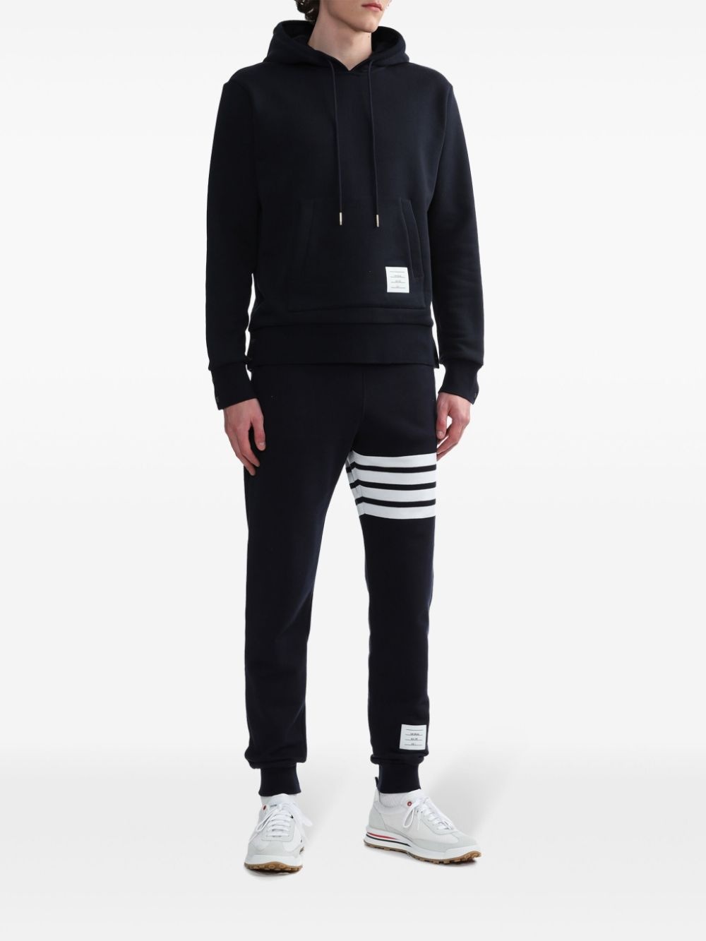 RWB stripe loopback hoodie - 2