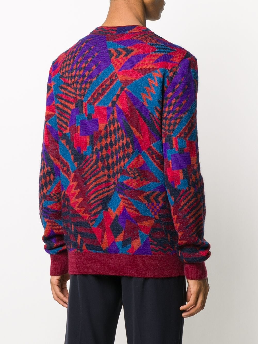 abstract wool jumper - 4