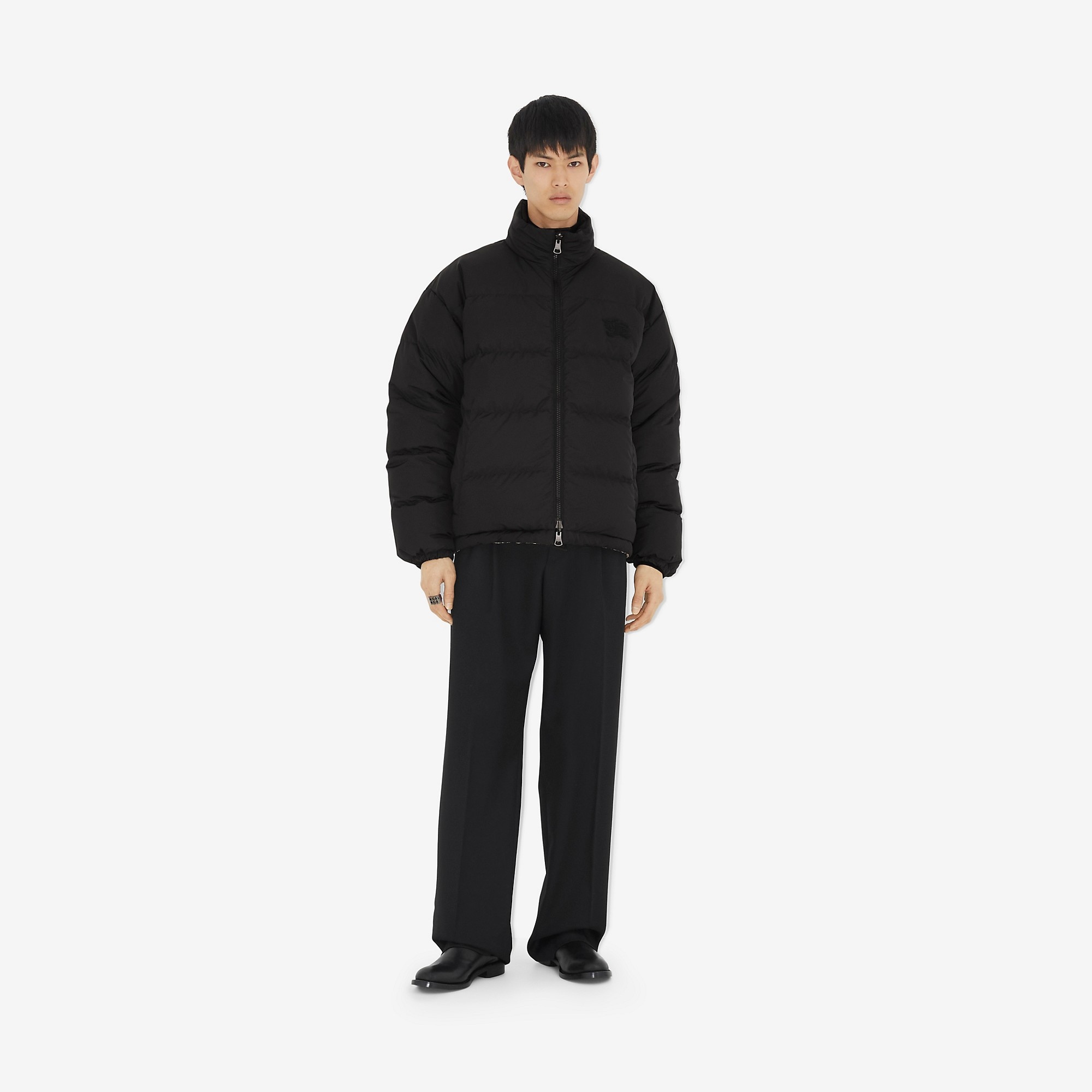 Reversible Check Puffer Jacket - 5
