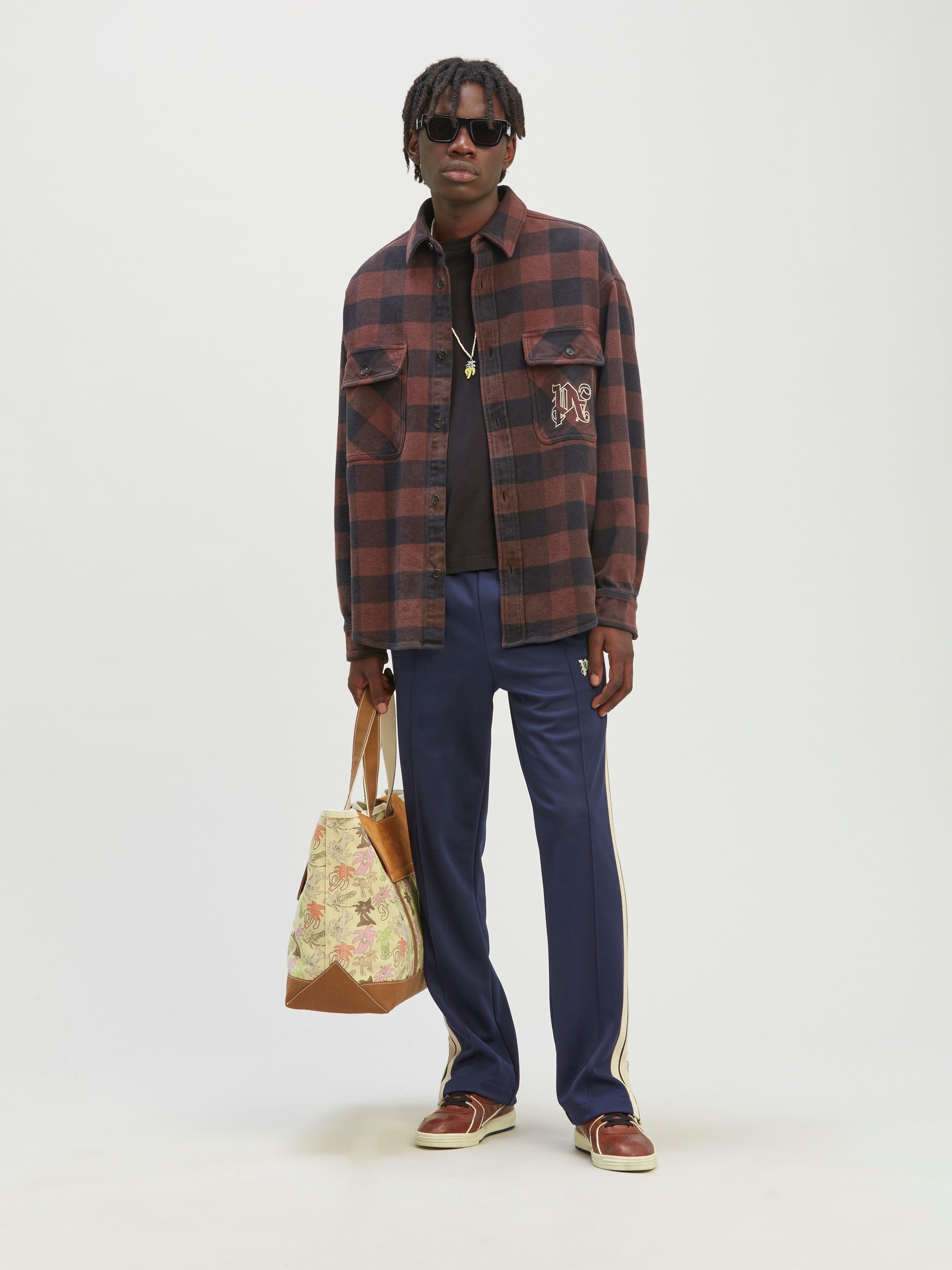 Palm Angels Monogram Check Overshirt | REVERSIBLE