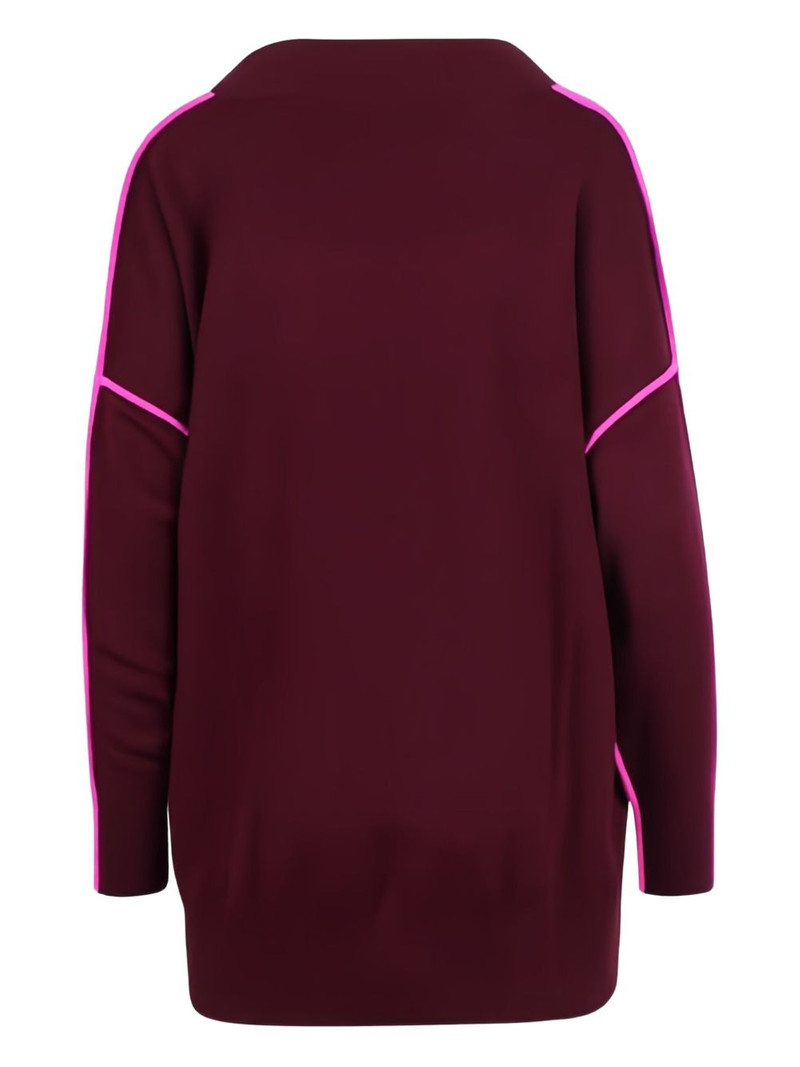 ESSENTIEL ANTWERP INSIDE V-neck piping knitwear outlook