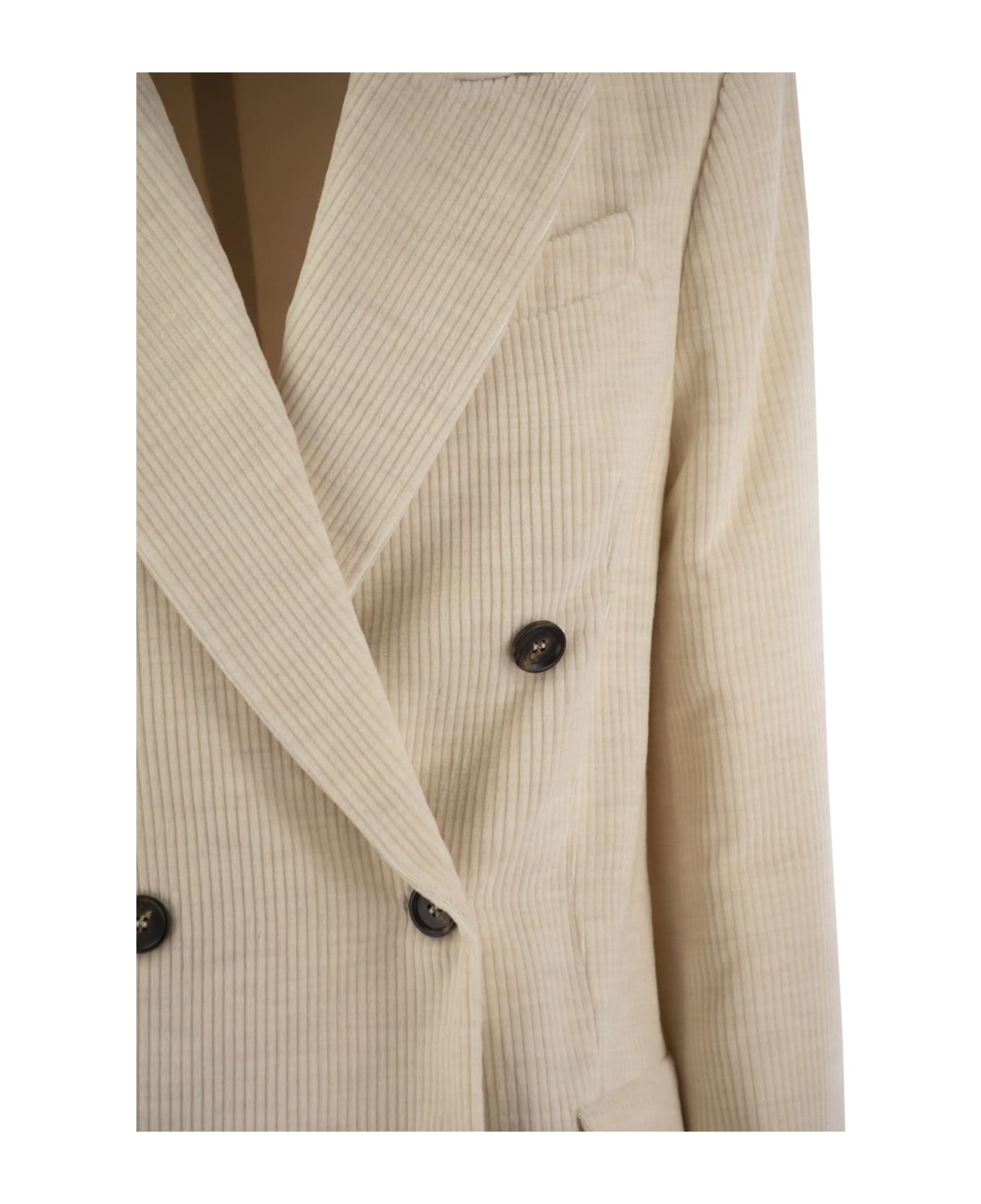 Brunello Cucinelli Viscose And Cotton Corduroy Jacket With