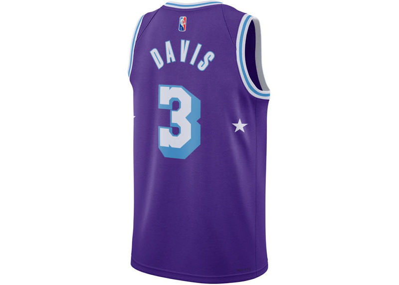 Nike Nike NBA Los Angeles Lakers Anthony Davis City Edition Jersey Blue outlook