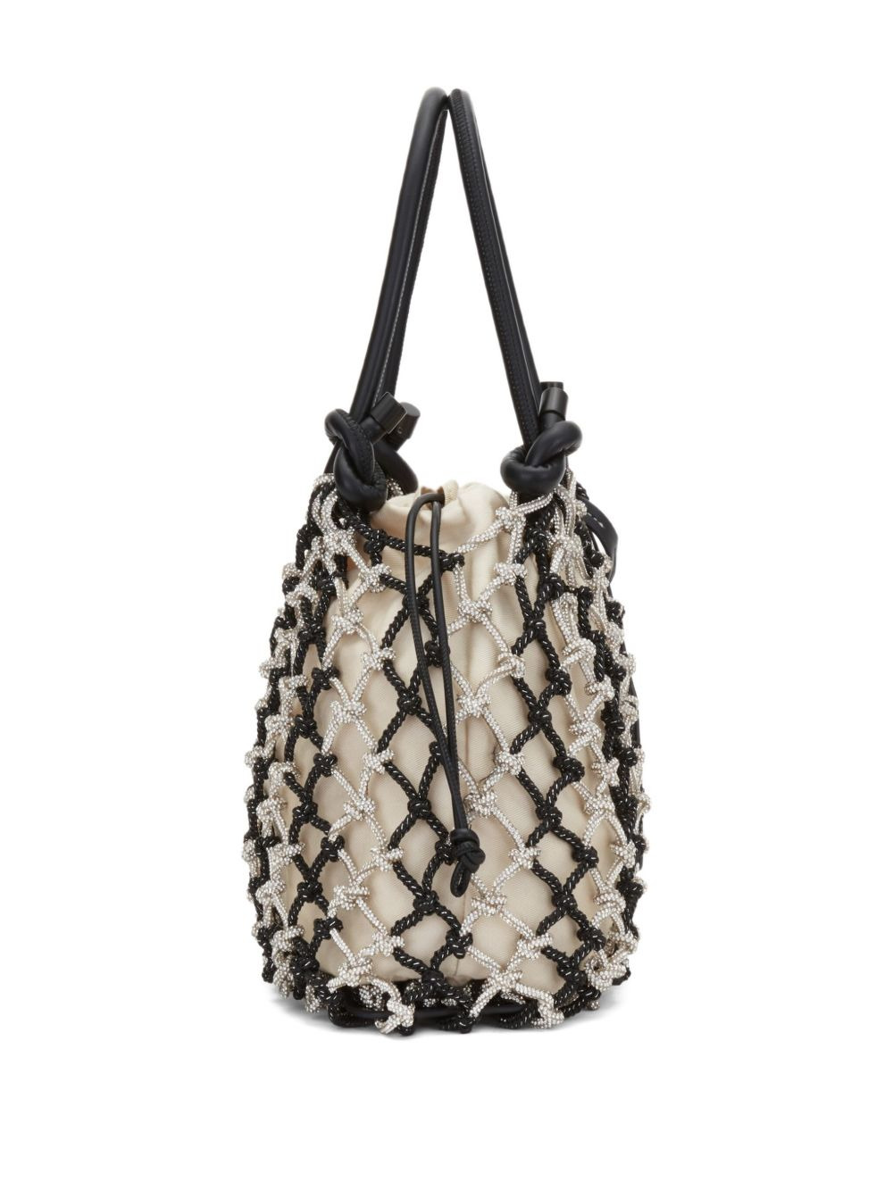 mini Sac knotted net tote bag - 3