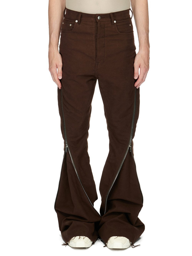 mid-rise zip-up extra-length jeans 1