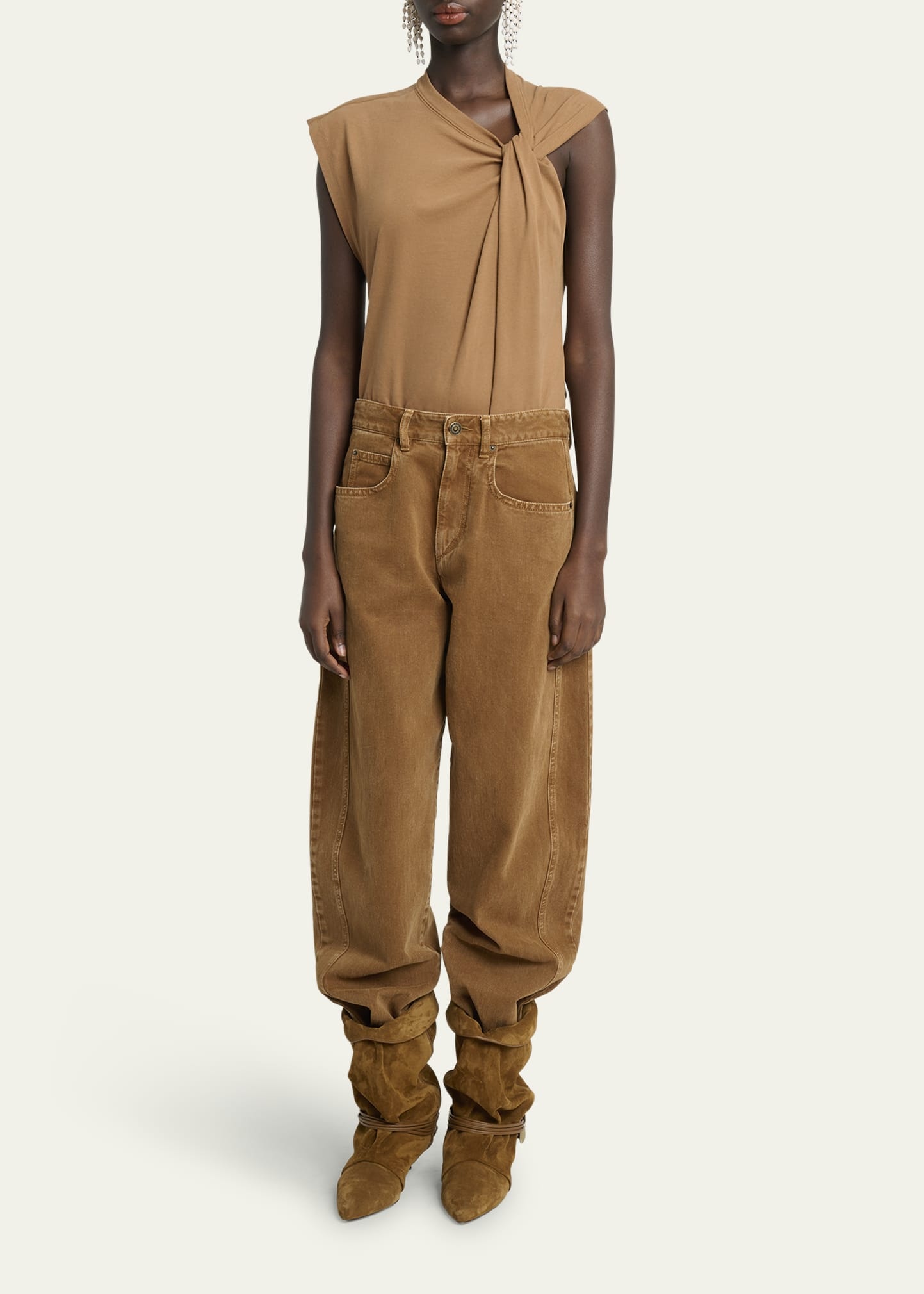 Nayda Asymmetric Cotton T-Shirt - 2