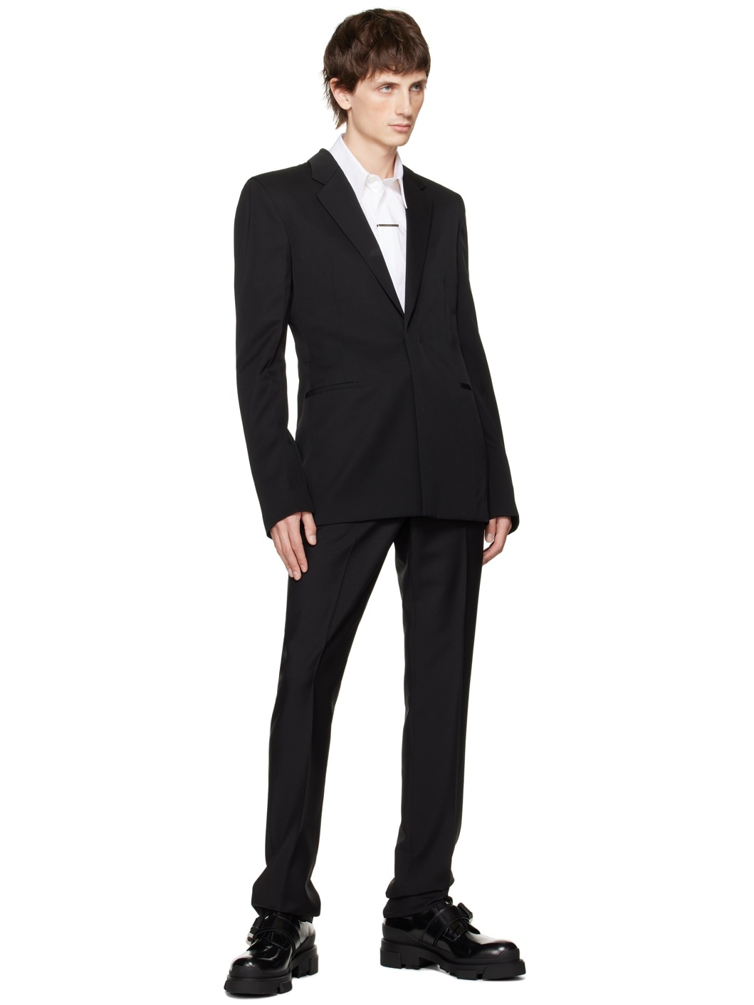 Black Notched Blazer - 4