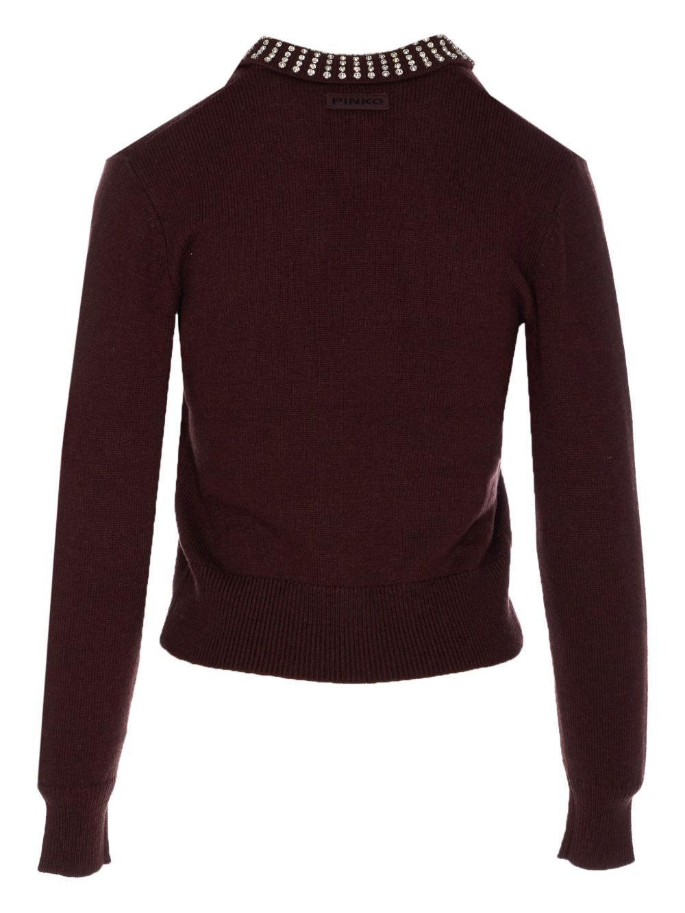 crystal-embellished crew-neck sweater - 2