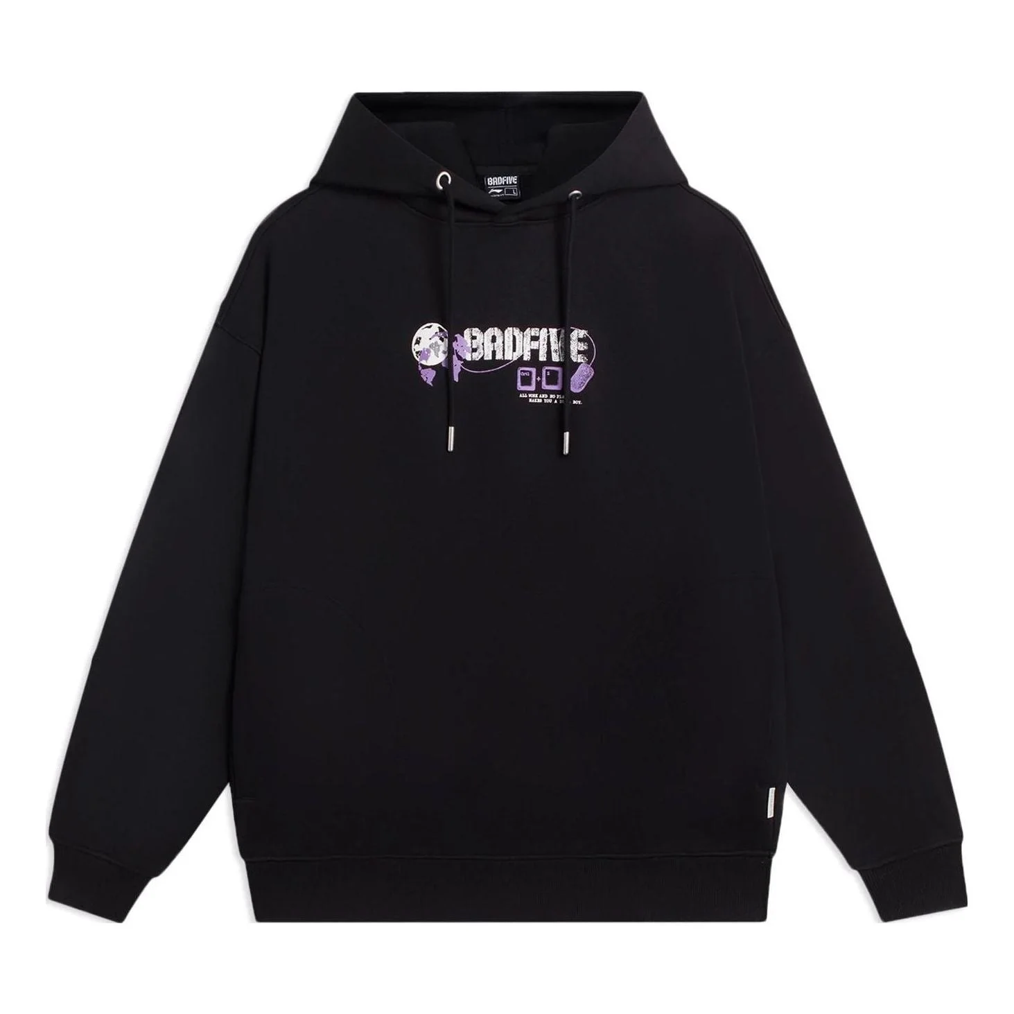 Li-Ning BadFive Graphic Hoodie 'Black' AWDSC09-4 - 1