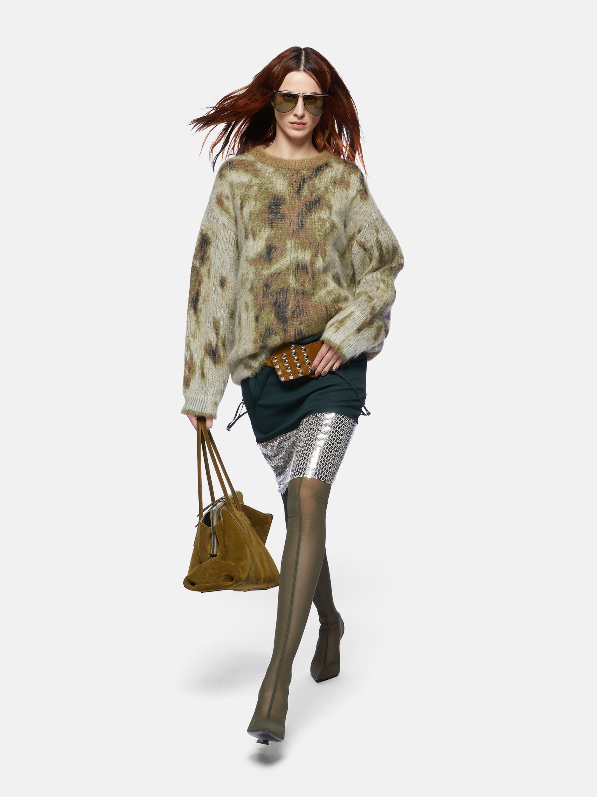 MILITARY GREEN SWEATER - 4