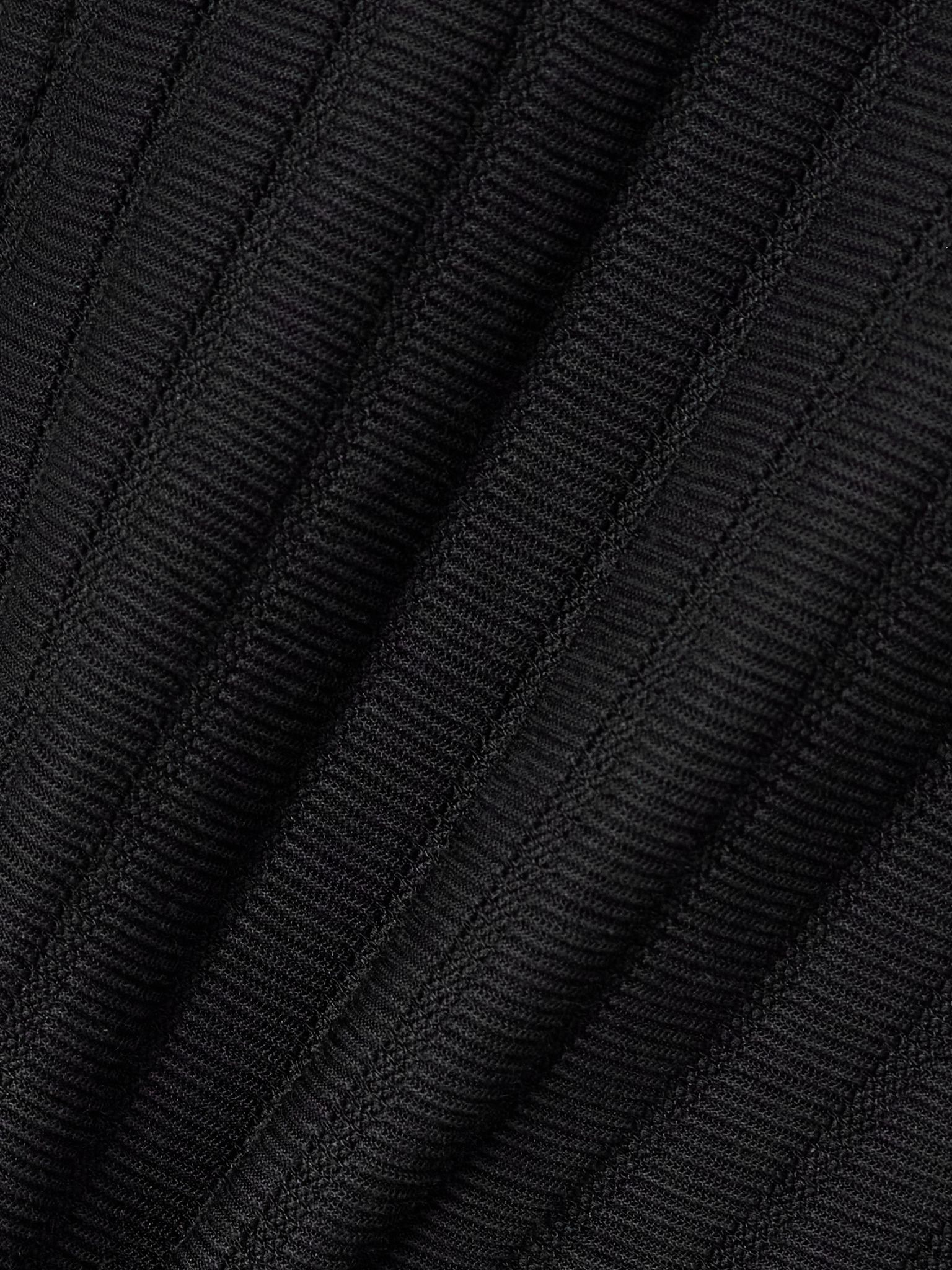 + Emporio Armani Isola ribbed-knit cardigan Black - 4