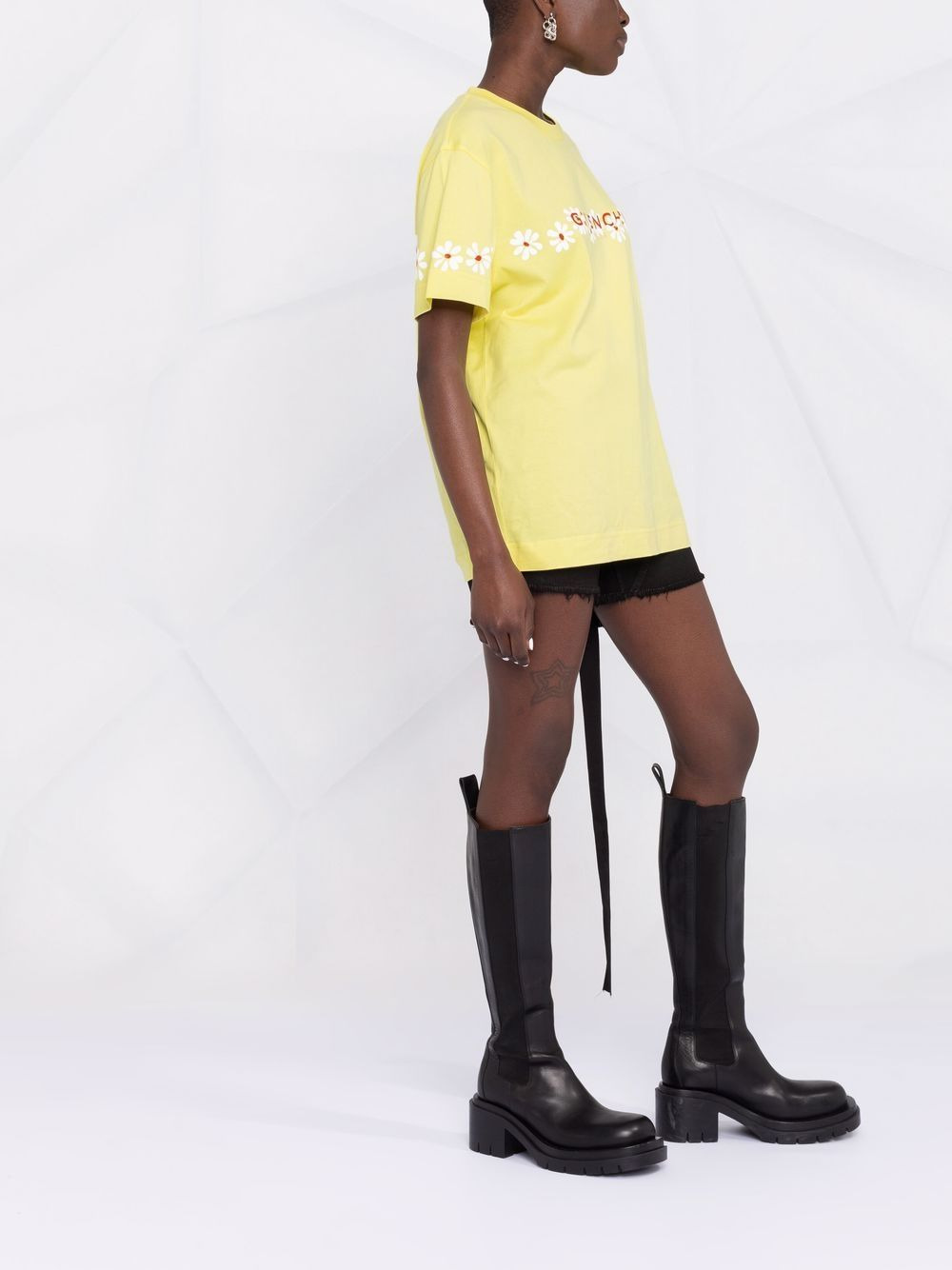 floral logo T-shirt - 6