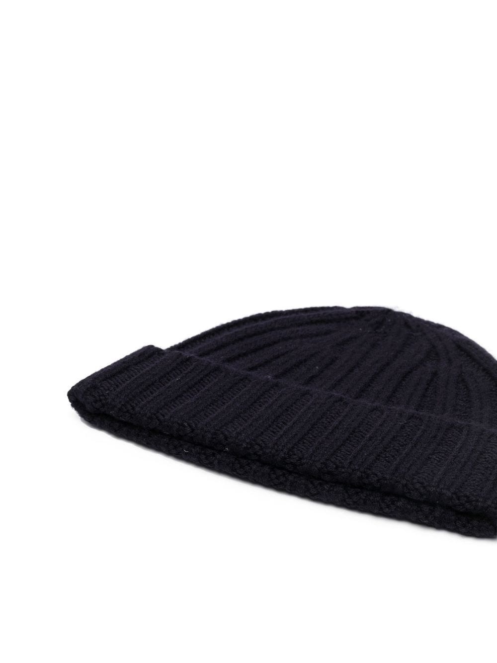 ribbed virgin wool beanie - 2