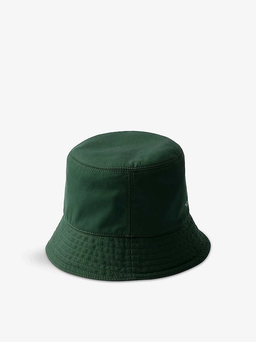 Branded cotton bucket hat - 2
