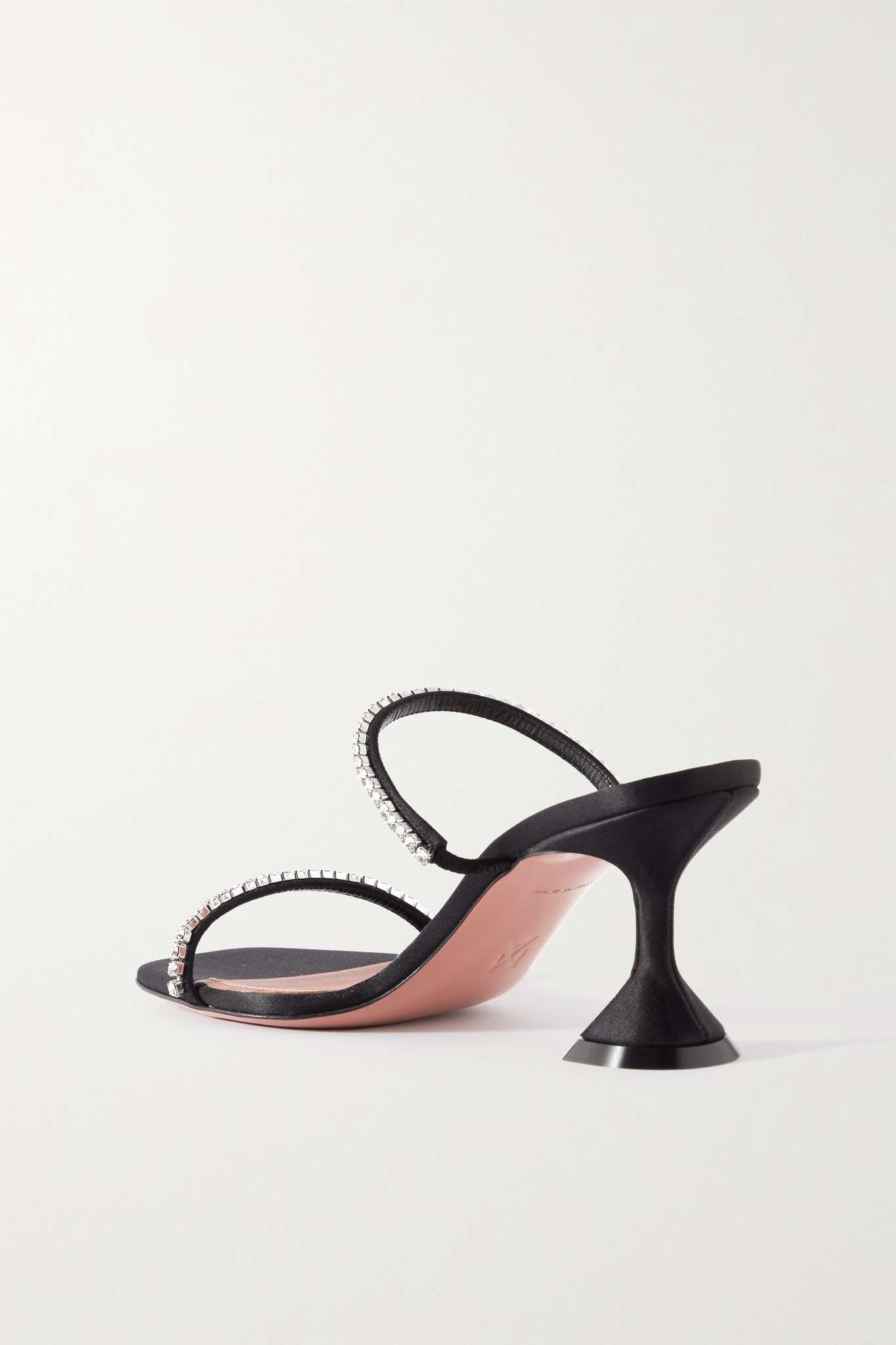 Gilda crystal-embellished PVC mules - 3