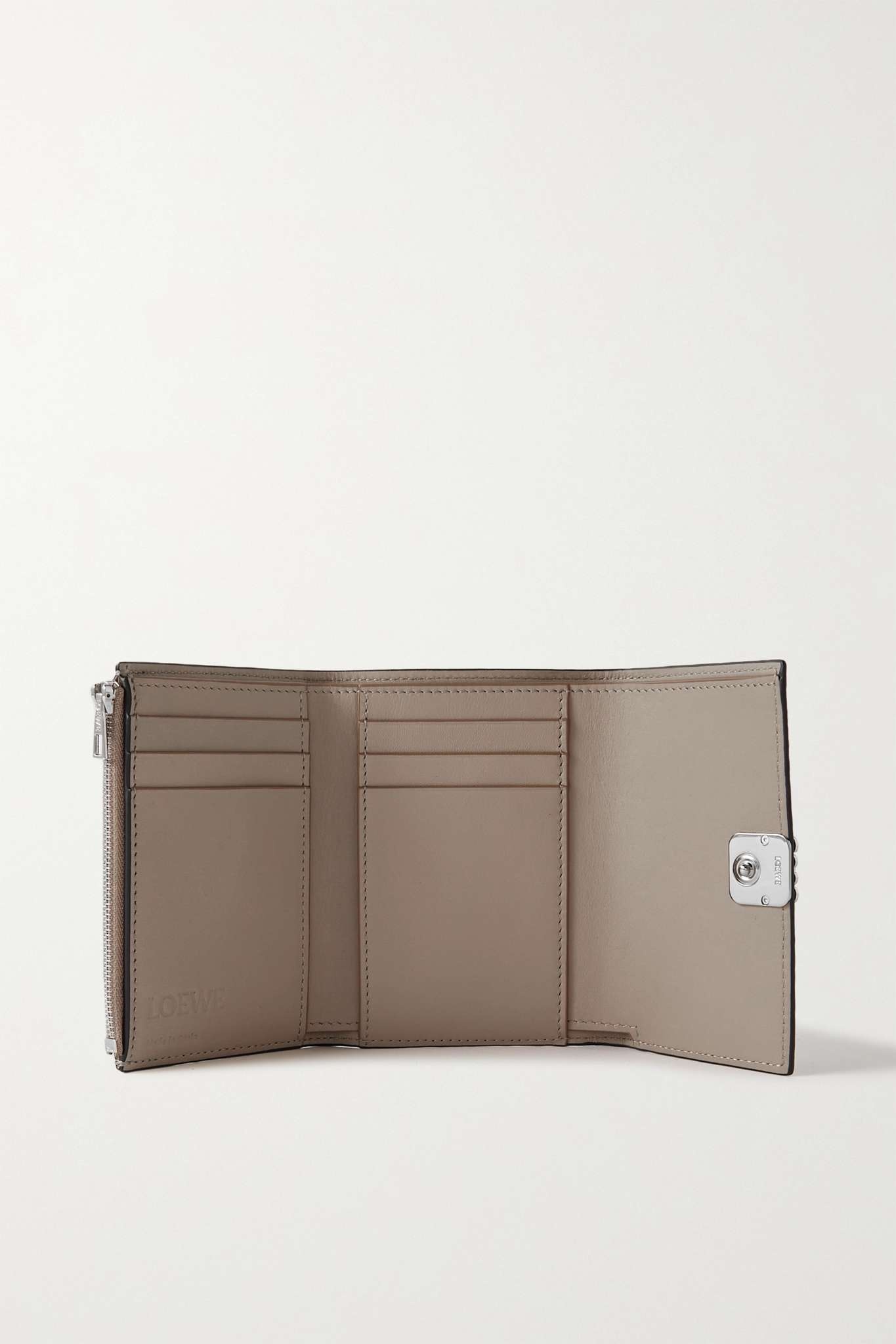 Loewe Anagram textured-leather wallet | netaporter | REVERSIBLE