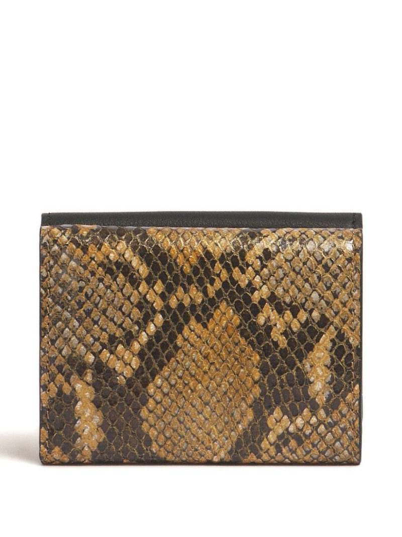 Marni leather python-print wallet outlook