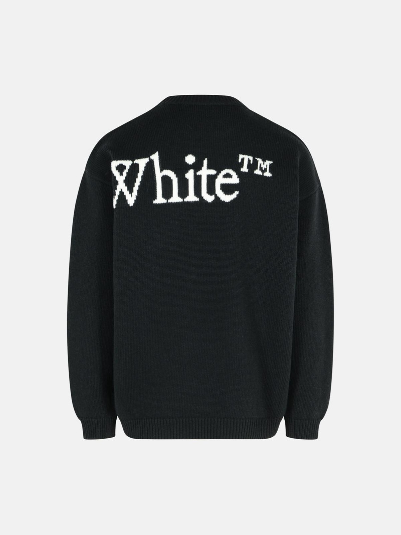 Off-White BOOKISH' BLACK WOOL BLEND SWEATER outlook
