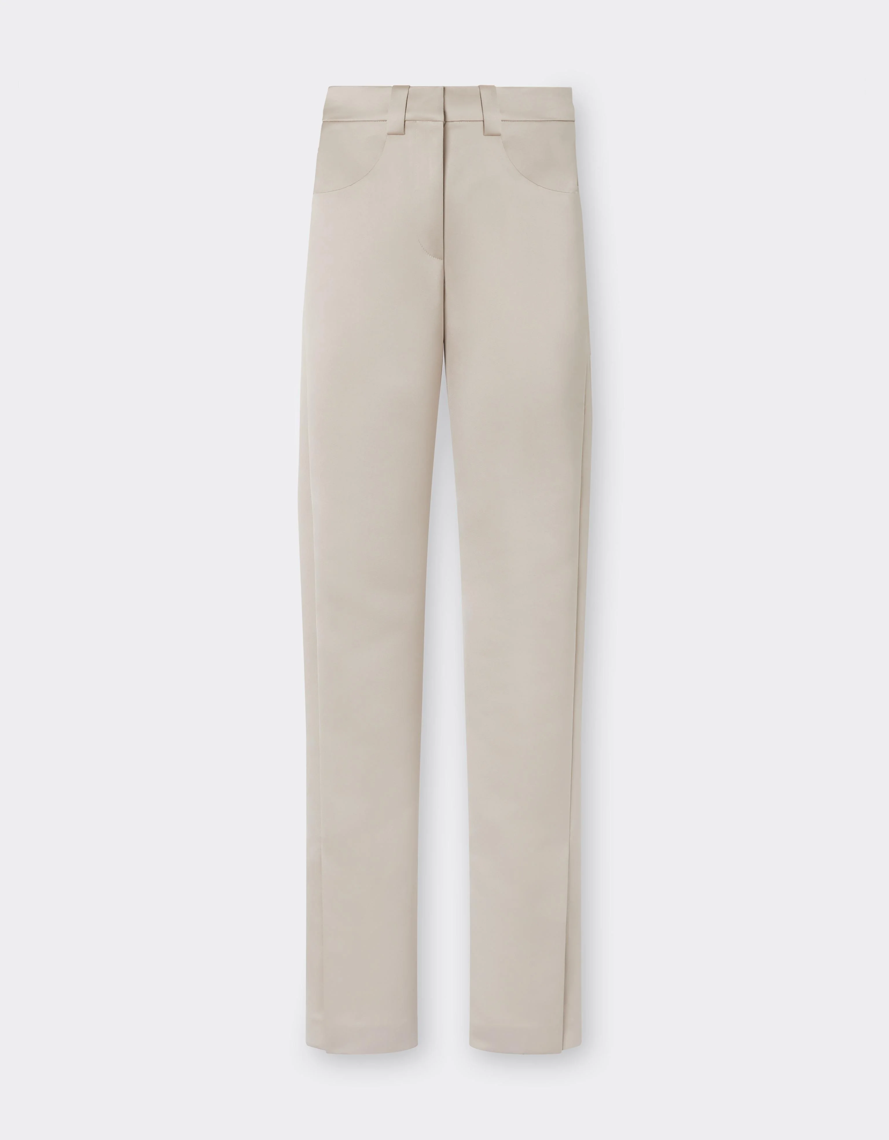 Duchesse Satin Trousers with Buckle - 1