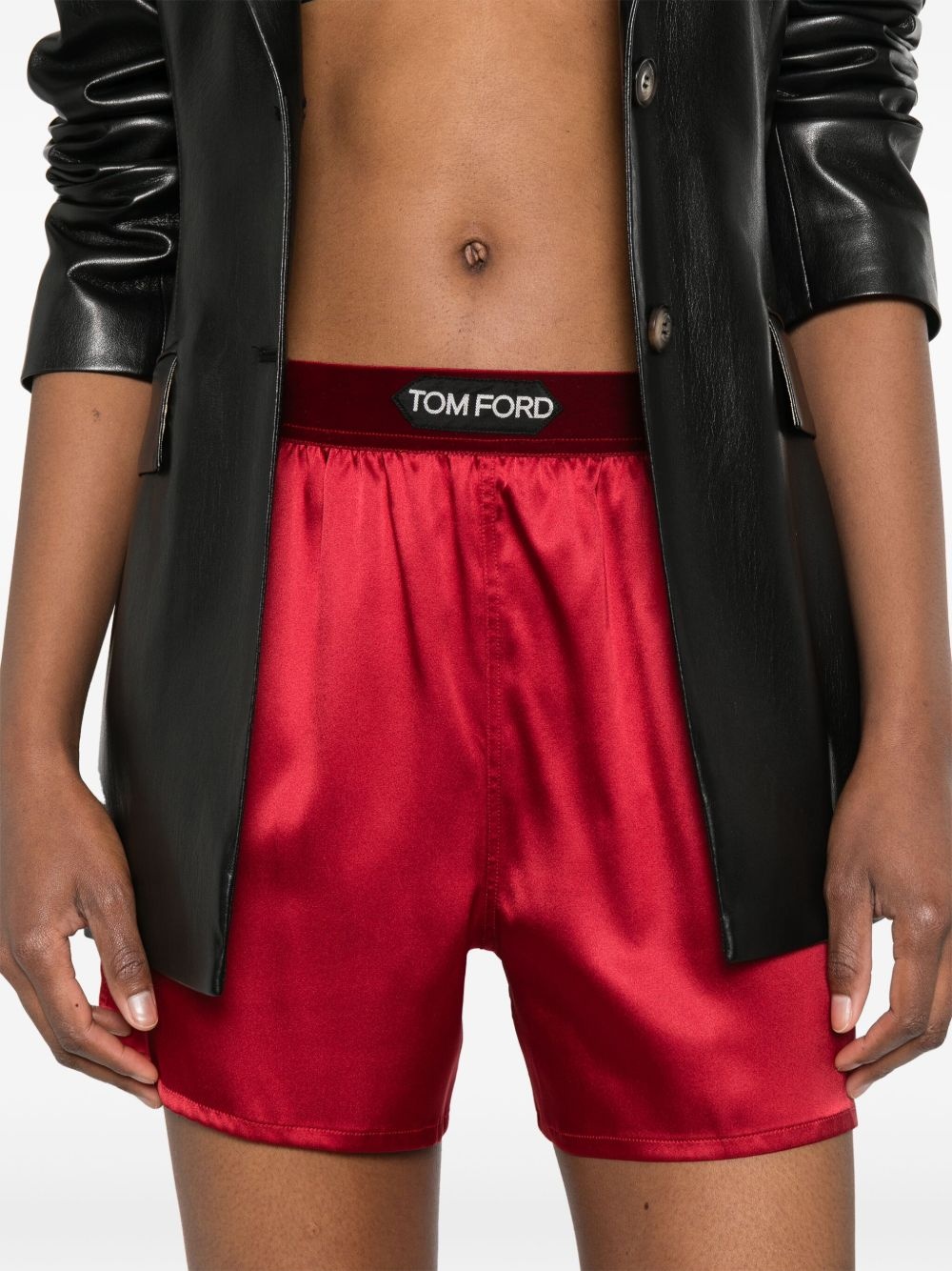 logo-waistband shorts - 5