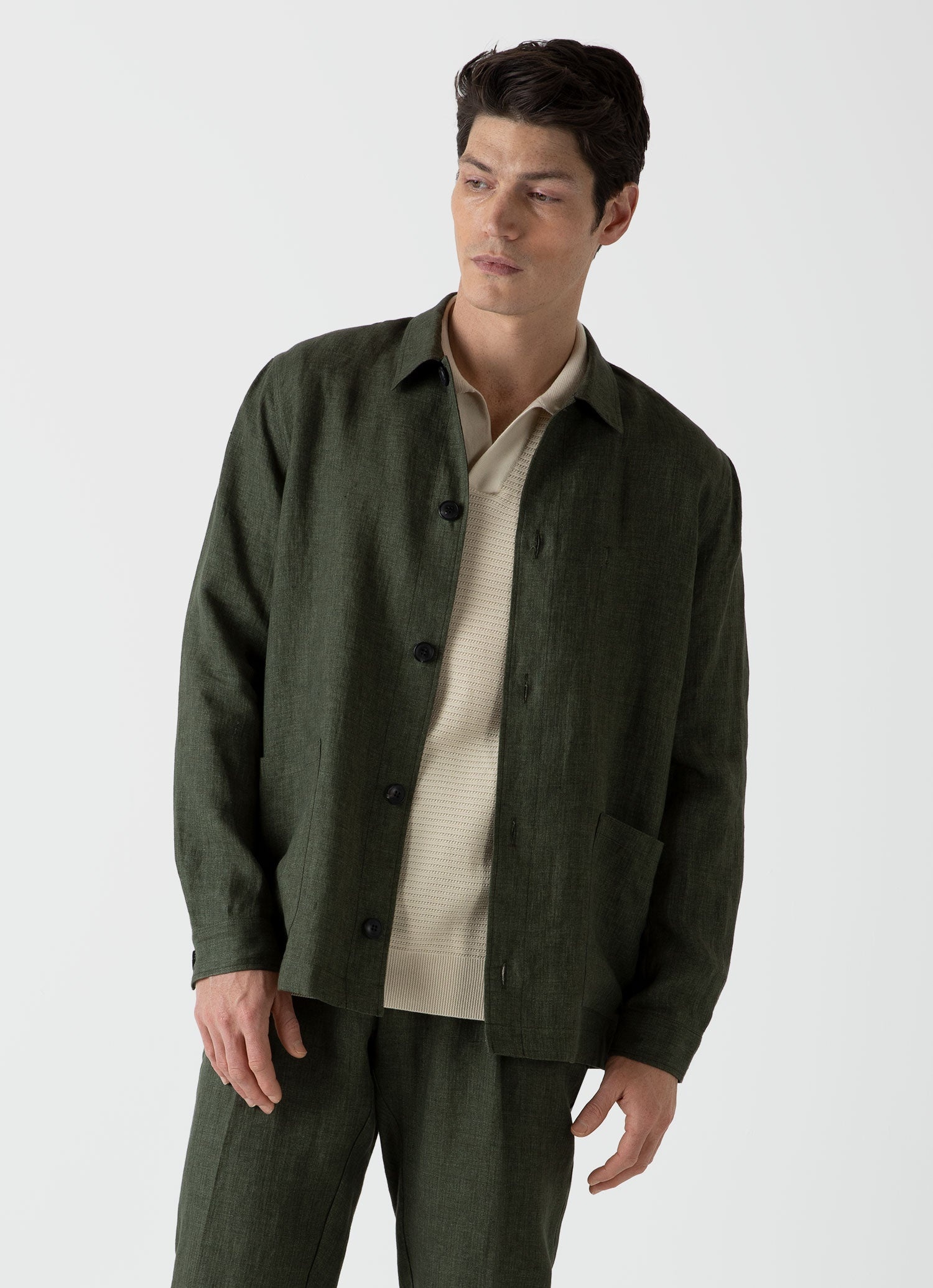 Linen Twin Pocket Jacket - 2
