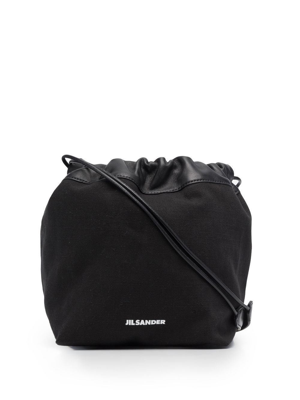 logo drawstring shoulder bag - 1