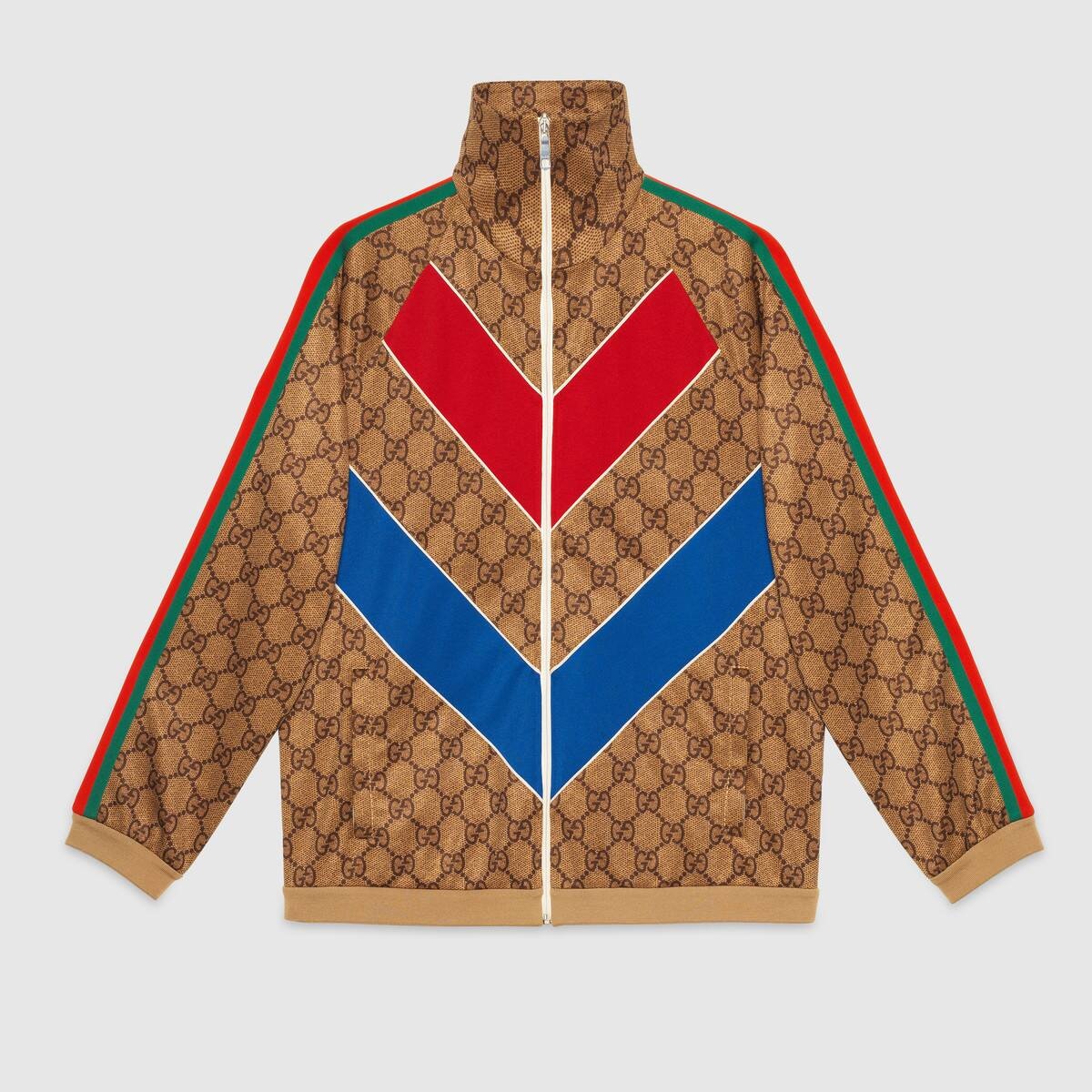 GG technical jersey jacket - 1
