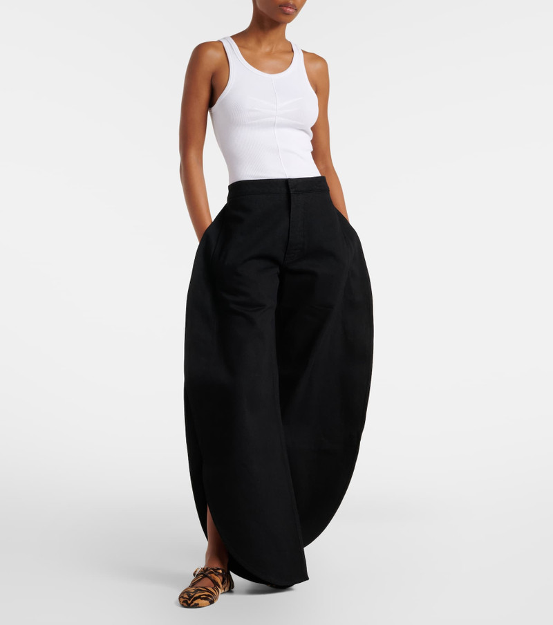 Alaïa Faded barrel-leg jeans outlook