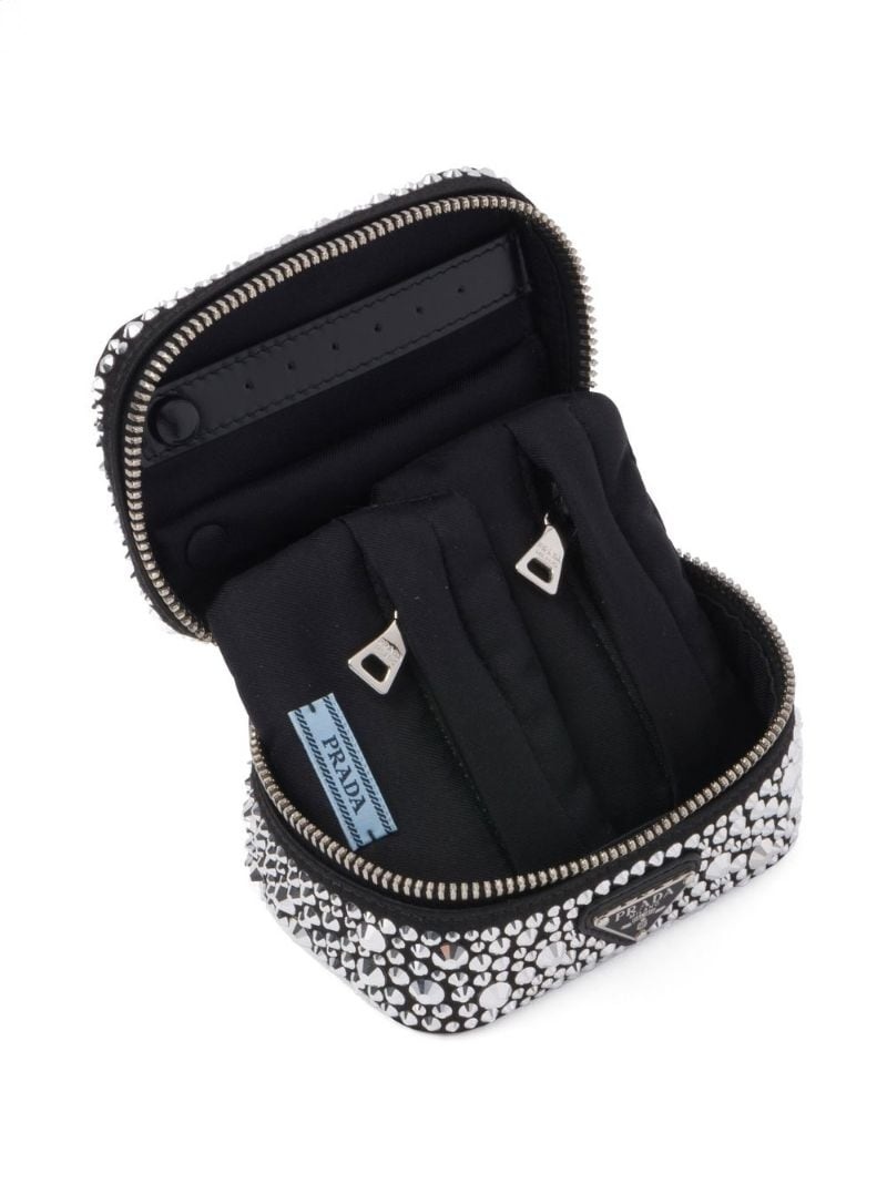 crystal-embellished beauty case - 3