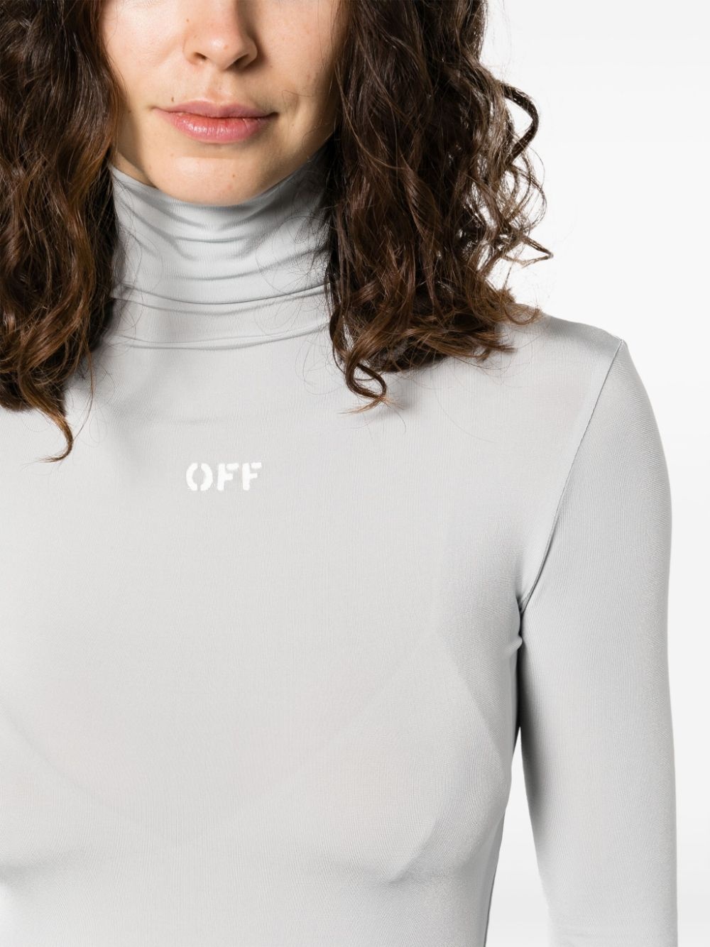 Off Stamp turtleneck top - 5