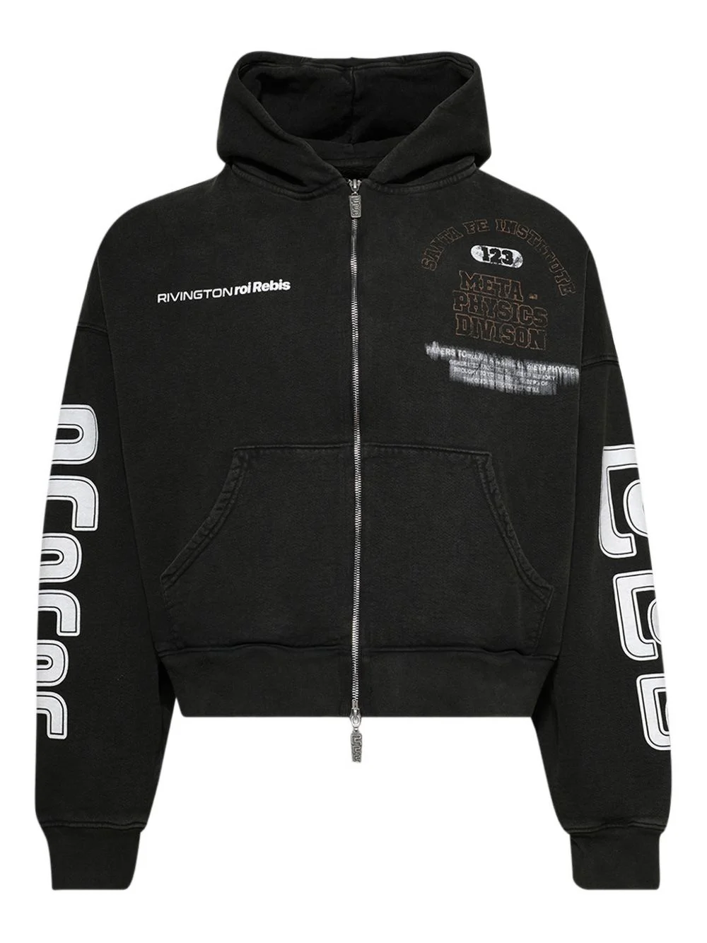 zip-fastening hoodie - 1